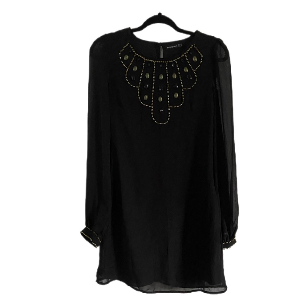 Atmosphere Black and Gold Mini Dress